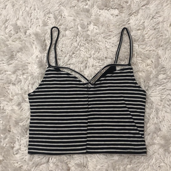 Hollister Slim Crop Cami w/ Cross Front - Picture 1 of 3